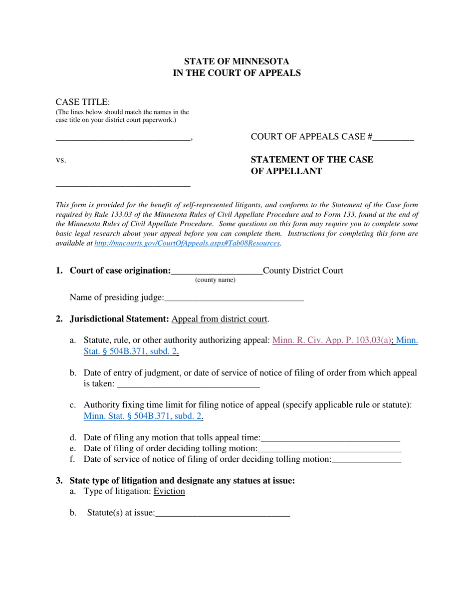 Filing an Eviction Appeal at the Minnesota Court of Appeals - Minnesota, Page 18