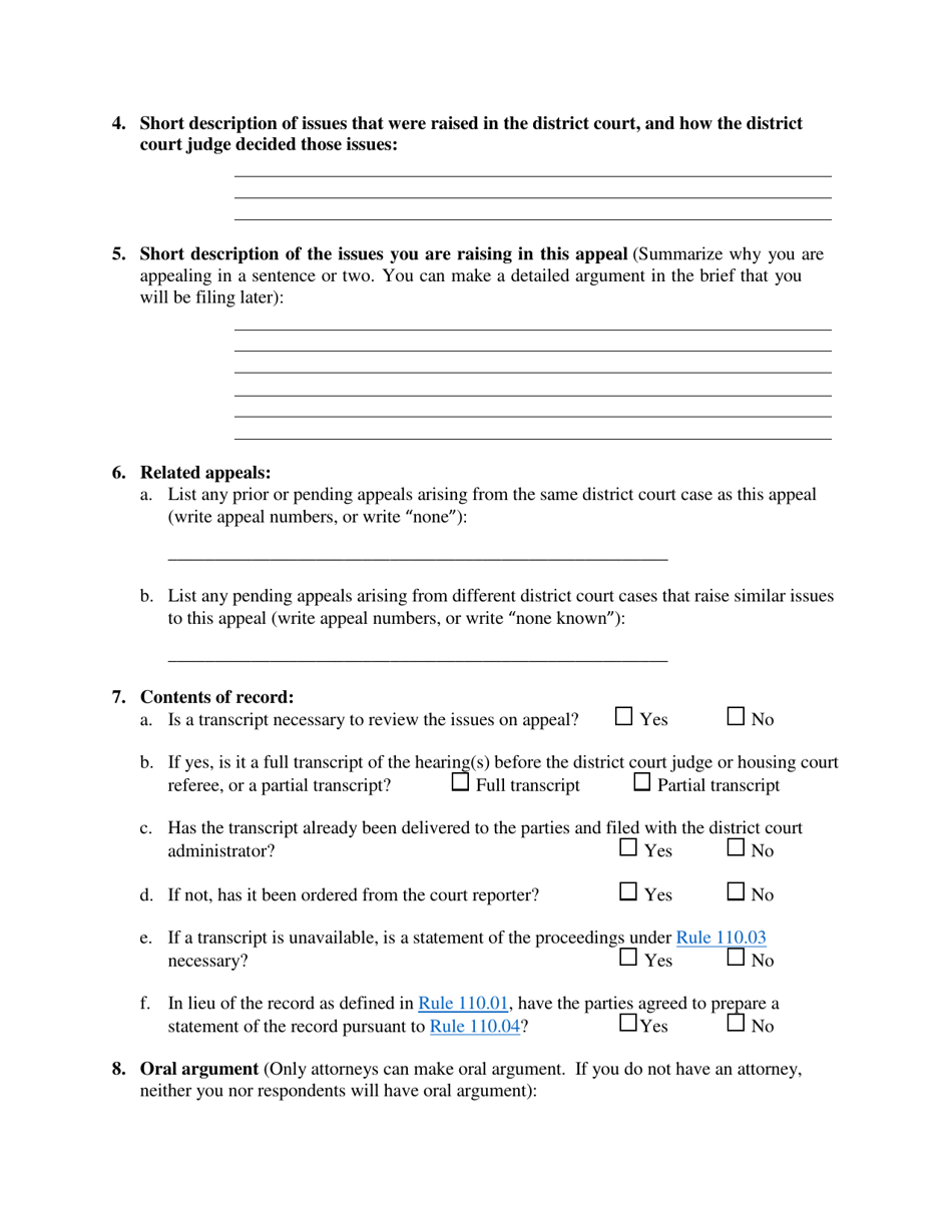 Filing an Eviction Appeal at the Minnesota Court of Appeals - Minnesota, Page 19