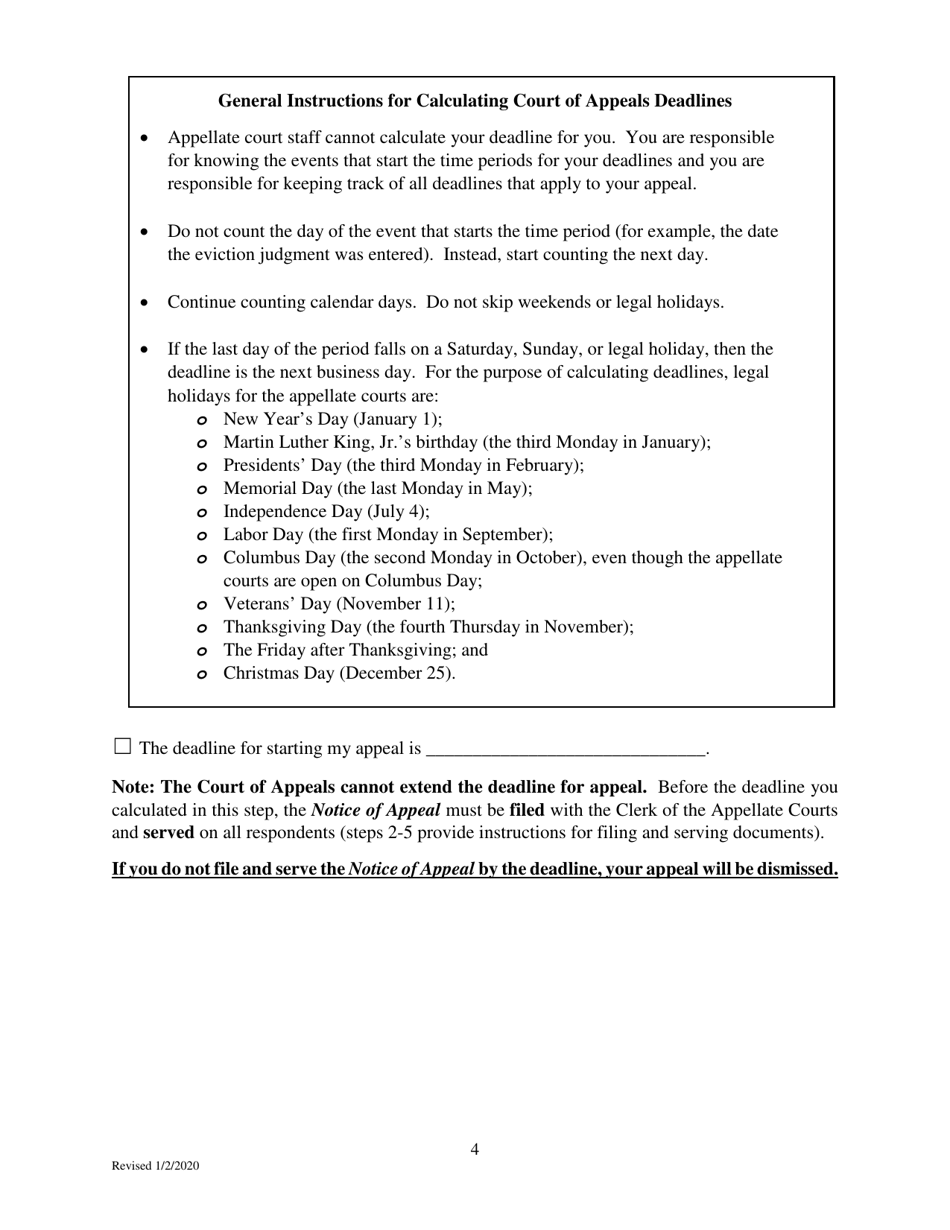 Filing an Eviction Appeal at the Minnesota Court of Appeals - Minnesota, Page 4