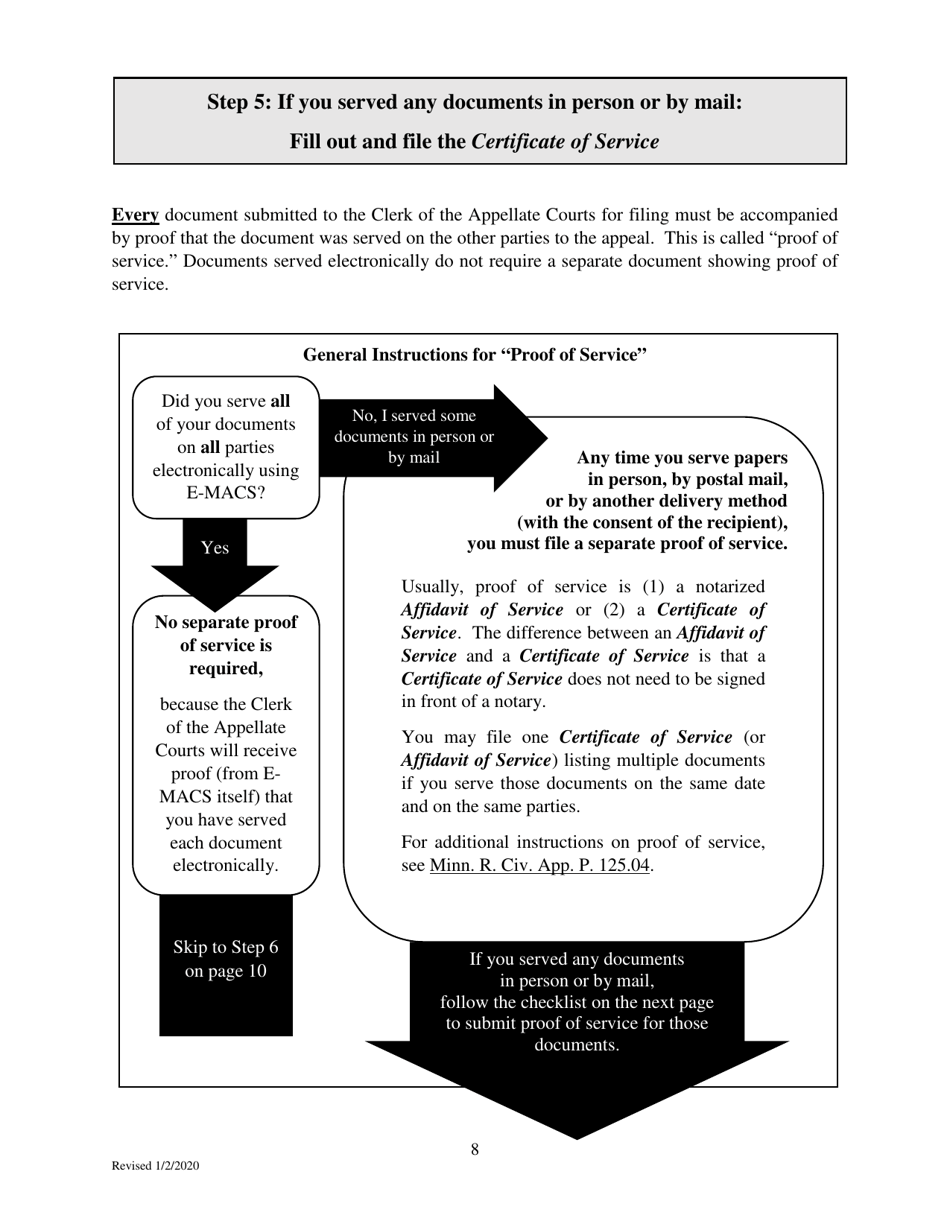Filing an Eviction Appeal at the Minnesota Court of Appeals - Minnesota, Page 8