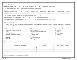 Form MED4 (06-3863) Application for Adults and Children With Long Term Care Needs - Alaska, Page 5