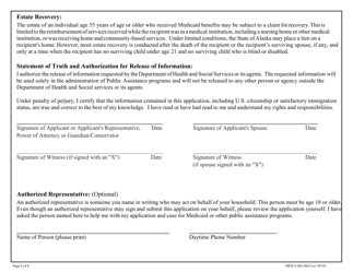 Form MED4 (06-3863) Application for Adults and Children With Long Term Care Needs - Alaska, Page 8