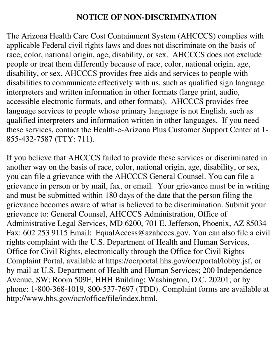 Form DE-103 Application for Ahcccs Health Insurance and Medicare Savings Programs - Arizona, Page 15