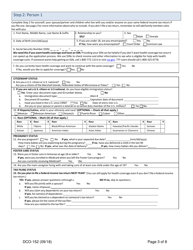 Form DCO-152 Household Health Coverage Application - Arkansas, Page 3