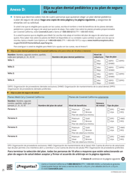 Formulario CCFRM604 Solicitud De Seguro De Salud - California (Spanish), Page 26