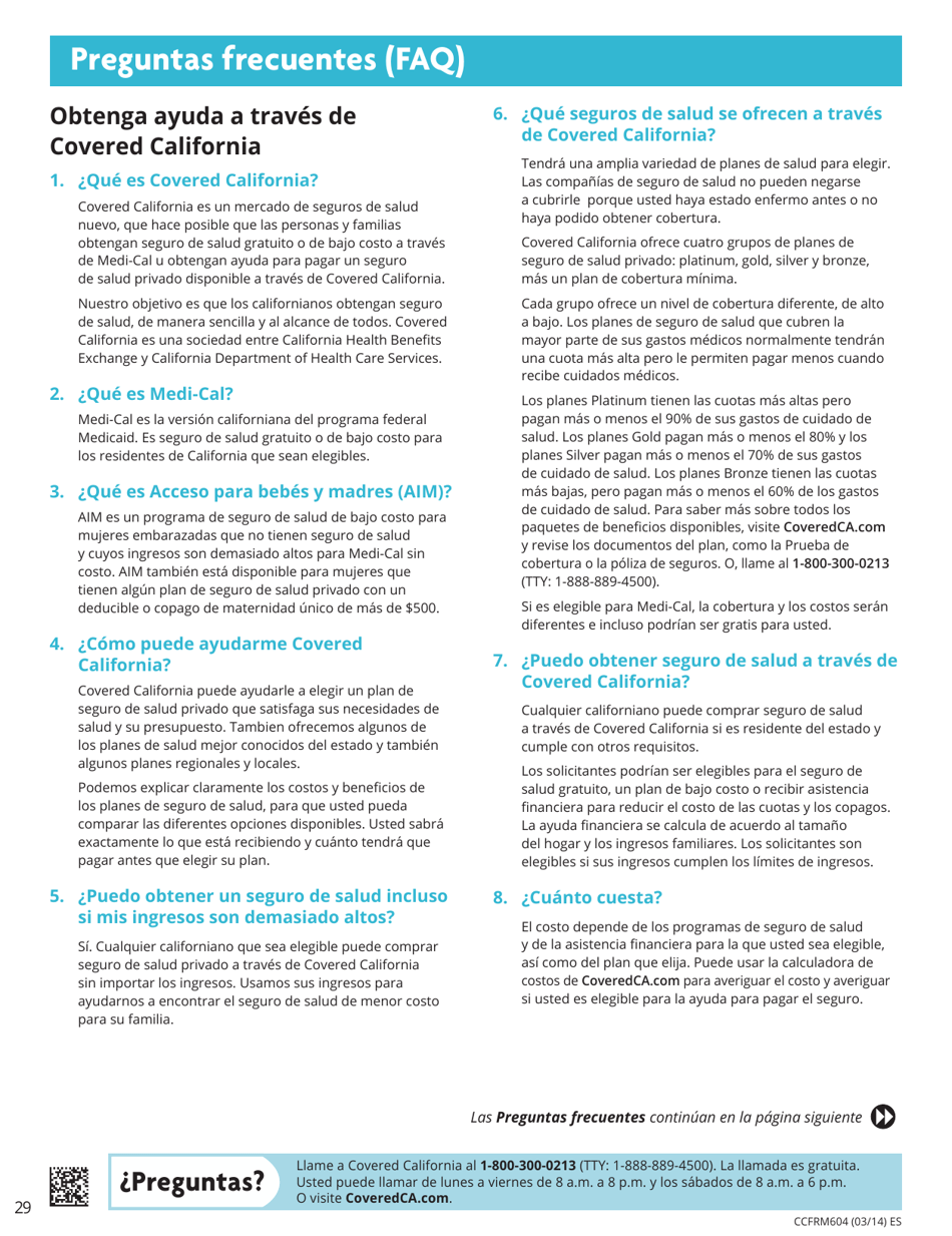 Formulario CCFRM604 Solicitud De Seguro De Salud - California (Spanish), Page 30