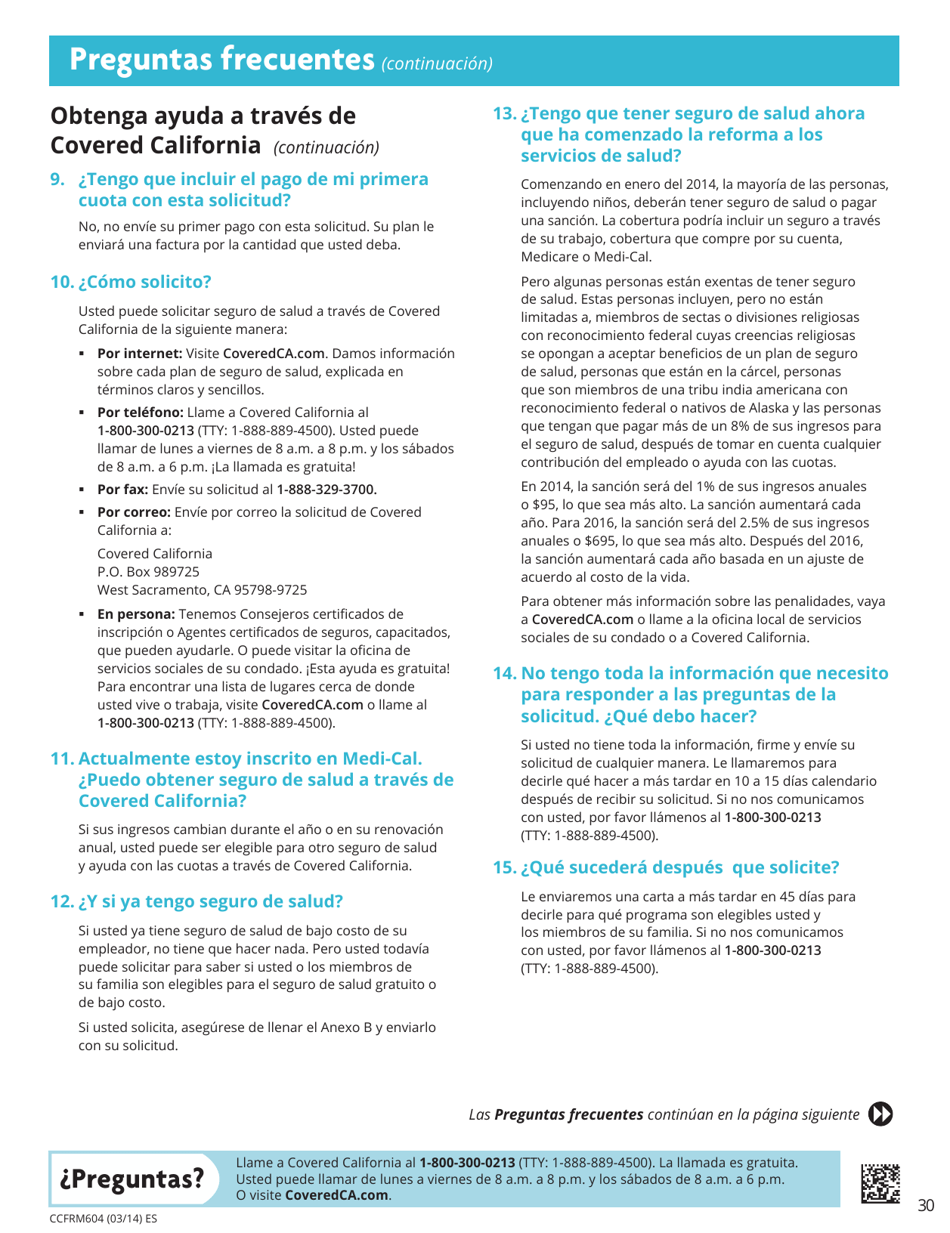 Formulario CCFRM604 Solicitud De Seguro De Salud - California (Spanish), Page 31