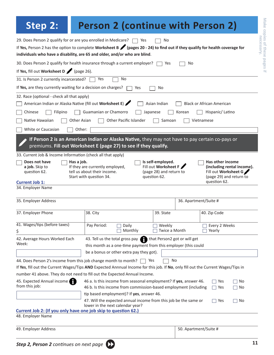 Application for Health Insurance  Help Paying Costs - Colorado, Page 14