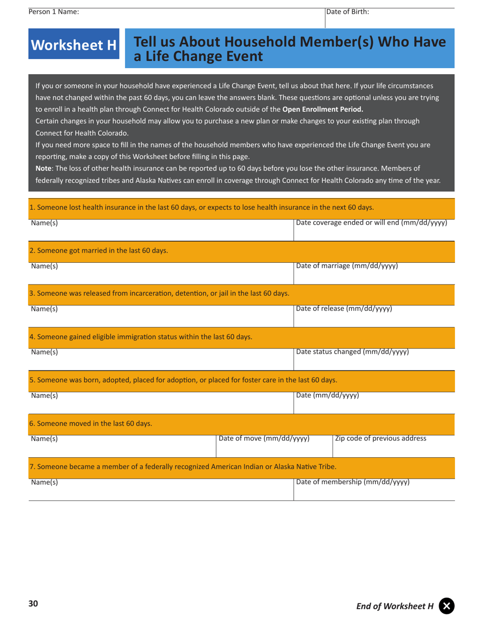 Application for Health Insurance  Help Paying Costs - Colorado, Page 33