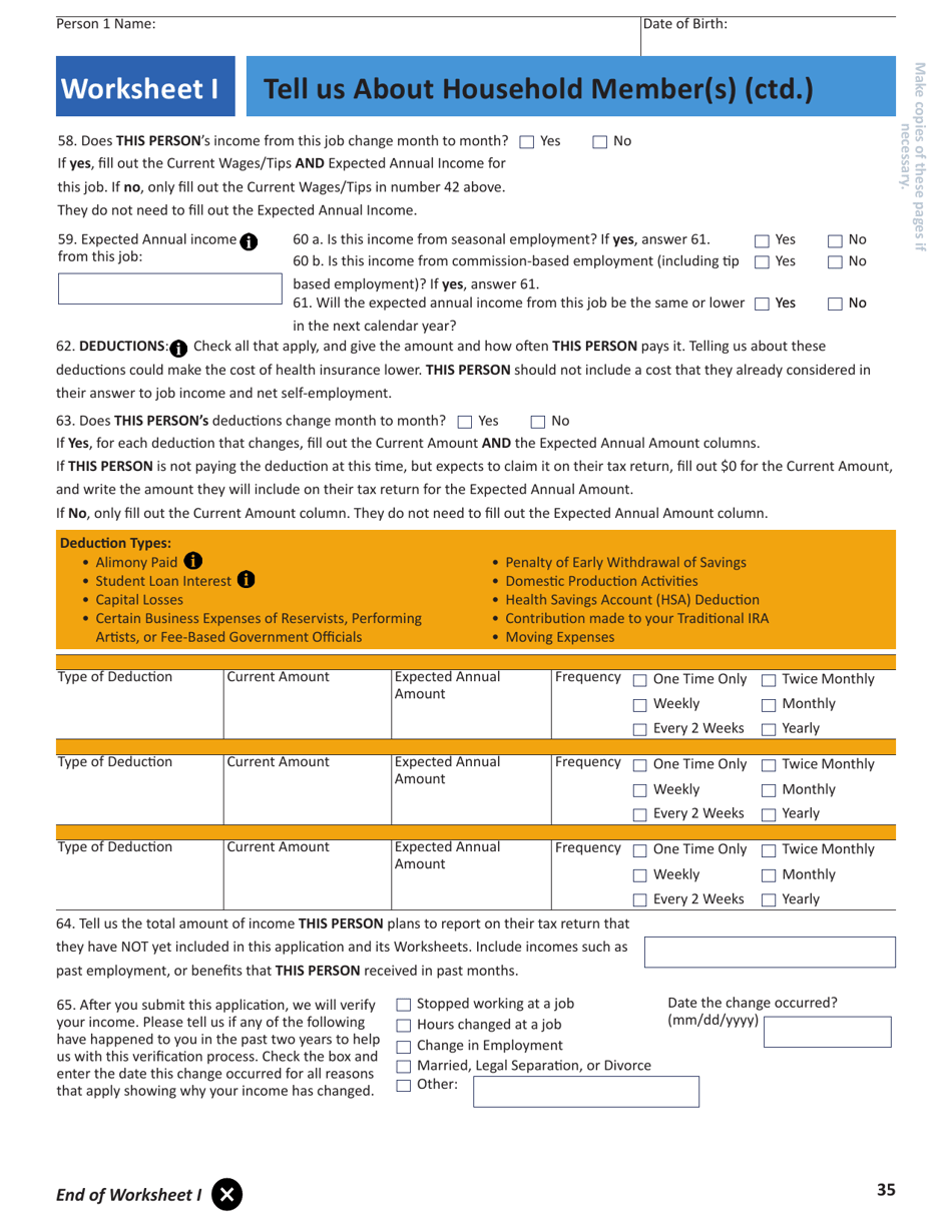 Application for Health Insurance  Help Paying Costs - Colorado, Page 38