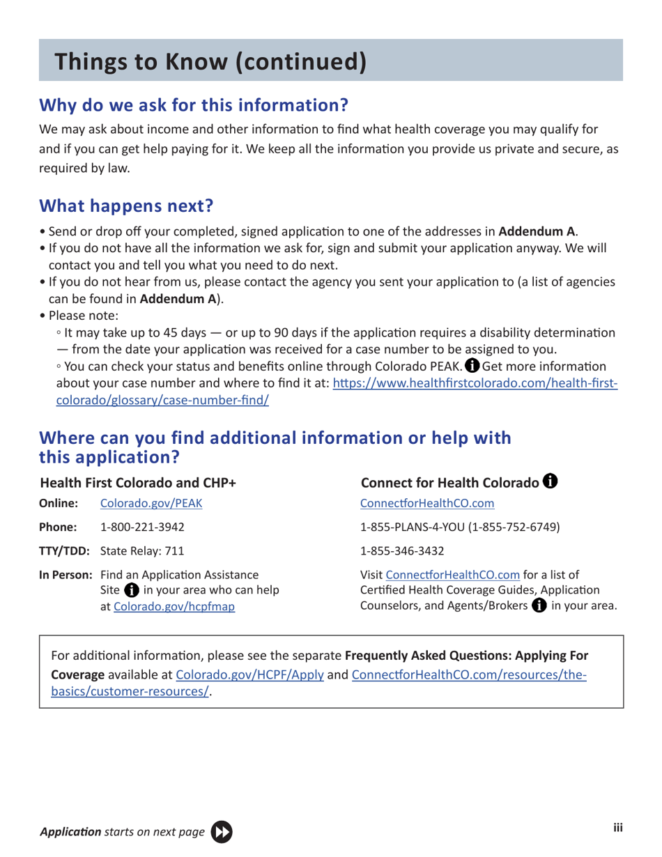 Application for Health Insurance  Help Paying Costs - Colorado, Page 3