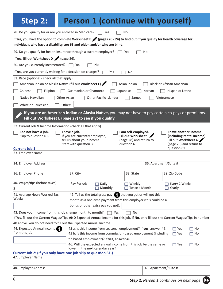 Application for Health Insurance  Help Paying Costs - Colorado, Page 9