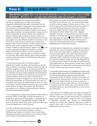 Solicitud Para El Seguro De Salud Y Ayuda Para Pagar Los Costos - Colorado (Spanish), Page 16