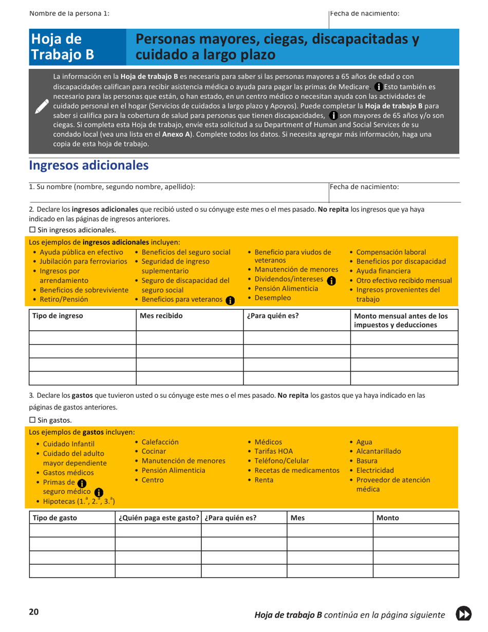 Solicitud Para El Seguro De Salud Y Ayuda Para Pagar Los Costos - Colorado (Spanish), Page 23
