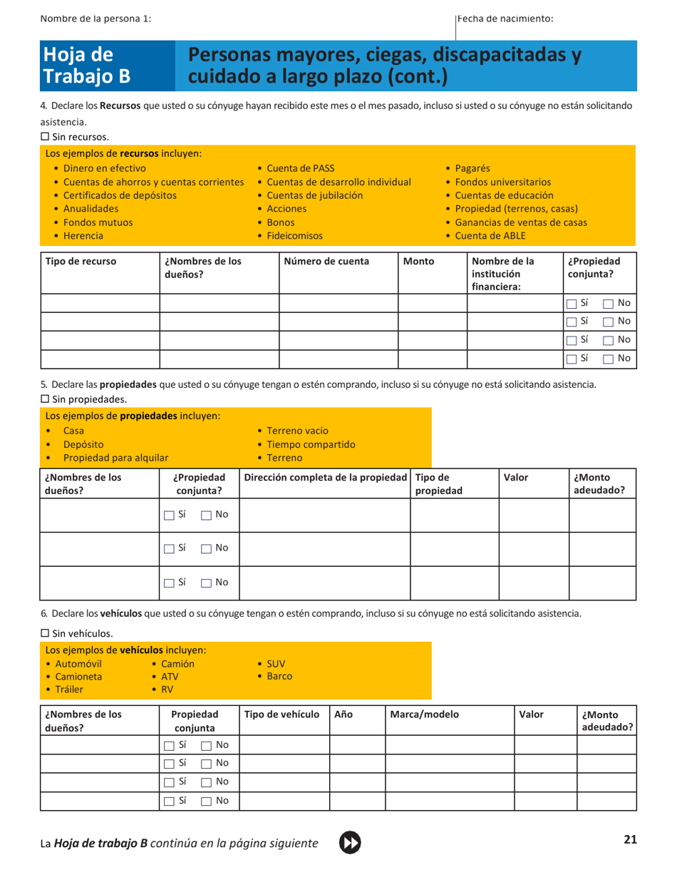 Solicitud Para El Seguro De Salud Y Ayuda Para Pagar Los Costos - Colorado (Spanish), Page 24