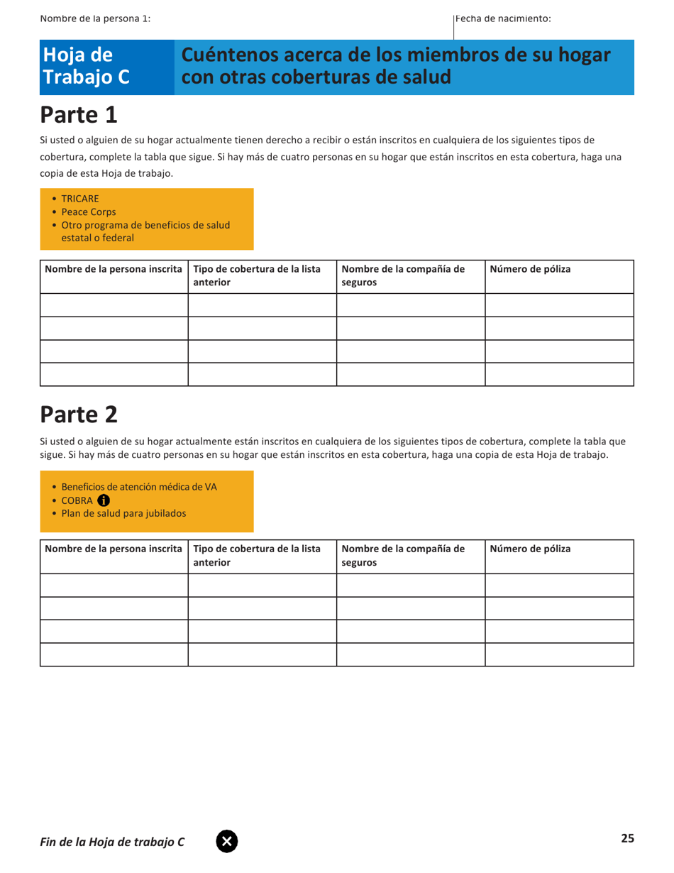 Solicitud Para El Seguro De Salud Y Ayuda Para Pagar Los Costos - Colorado (Spanish), Page 28