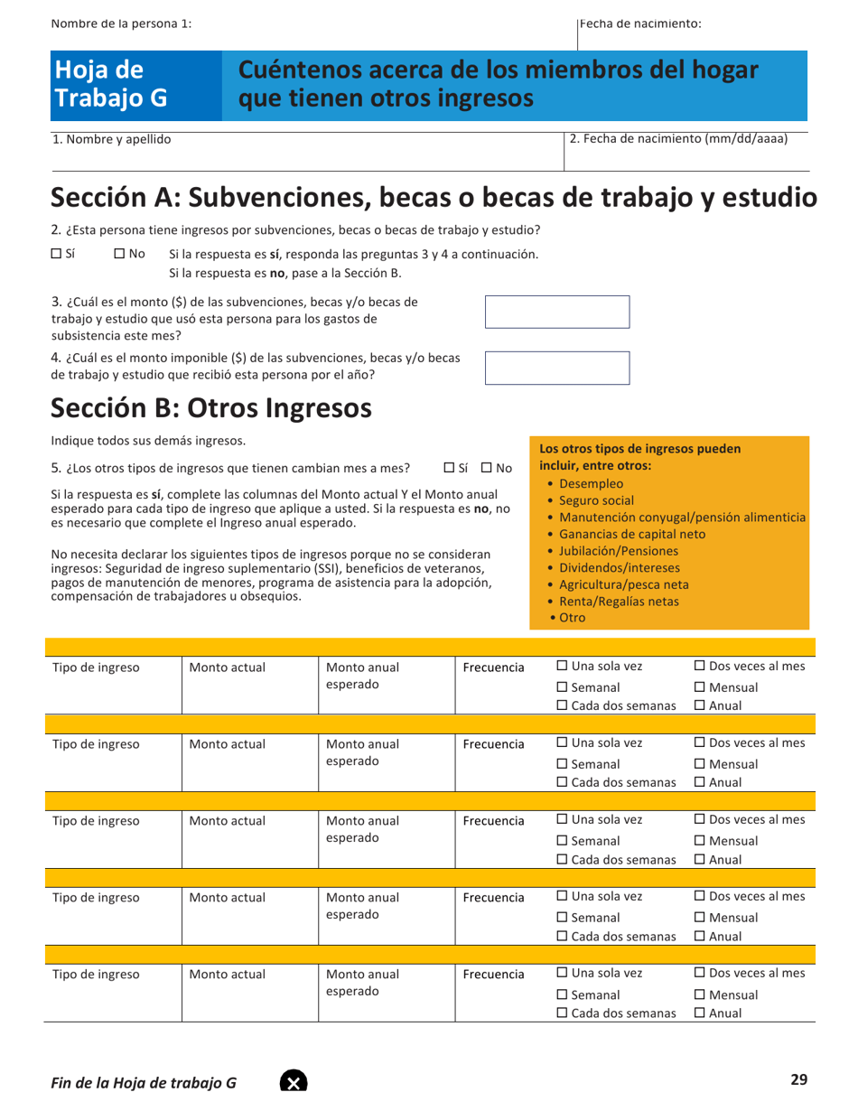 Solicitud Para El Seguro De Salud Y Ayuda Para Pagar Los Costos - Colorado (Spanish), Page 32