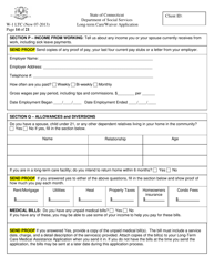 Form W-1 LTC &quot;Long-Term Care/Waiver Application&quot; - Connecticut, Page 14