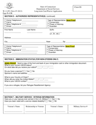 Form W-1 LTC &quot;Long-Term Care/Waiver Application&quot; - Connecticut, Page 5