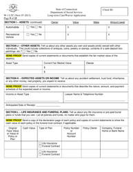 Form W-1 LTC &quot;Long-Term Care/Waiver Application&quot; - Connecticut, Page 9