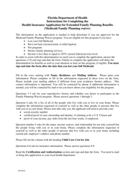 Form DH3212 Health Insurance Application for Extended Family Planning Benefits - Florida, Page 2