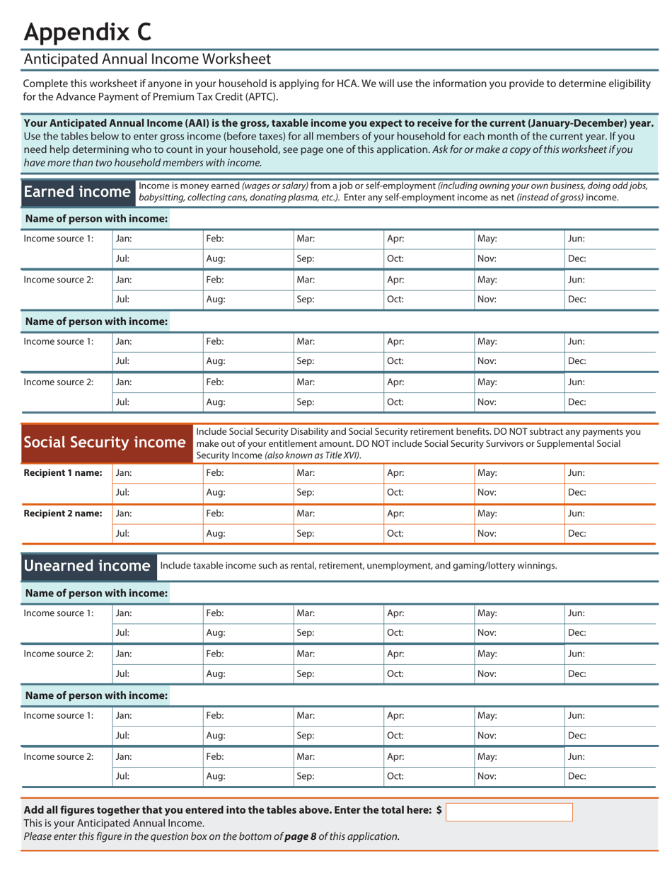 Form HW2014 Application for Health Coverage Assistance - Idaho, Page 15