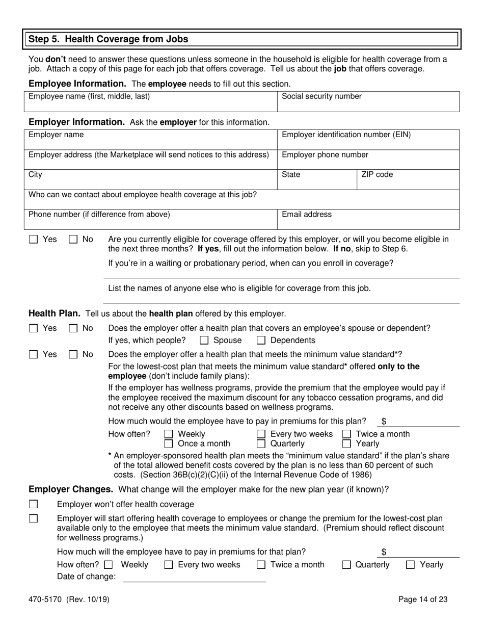 Form 470-5170 Application for Health Coverage and Help Paying Costs - Iowa, Page 16