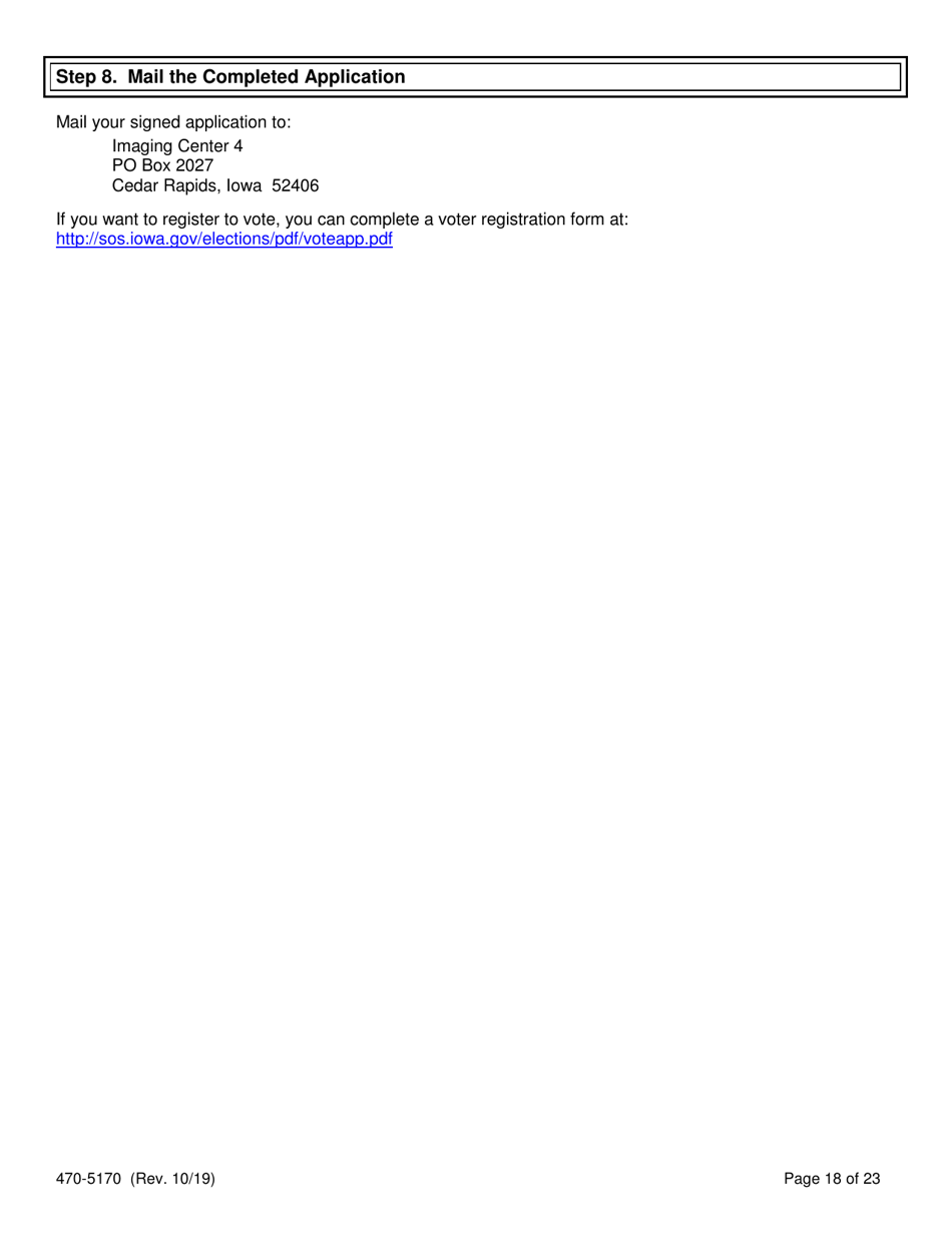 Form 470-5170 Application for Health Coverage and Help Paying Costs - Iowa, Page 20