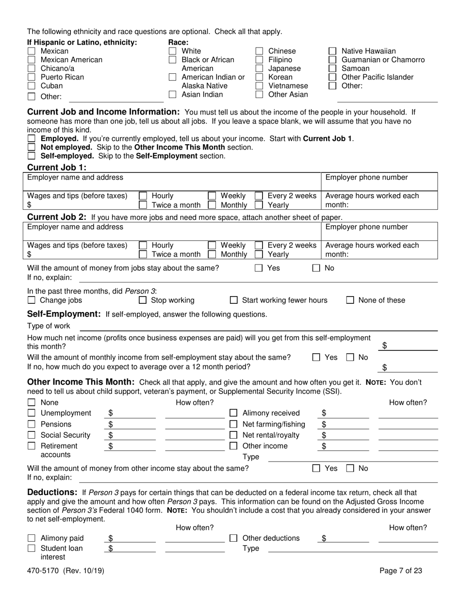 Form 470-5170 Application for Health Coverage and Help Paying Costs - Iowa, Page 9