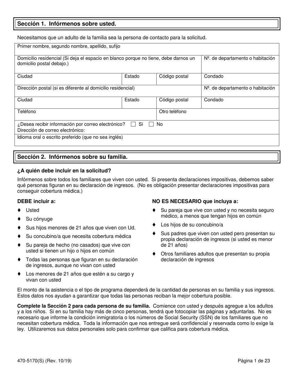 Form 470-5170(S) Solicitud De Cobertura Medica Y Asistencia Para Abonar El Costo - Iowa, Page 3