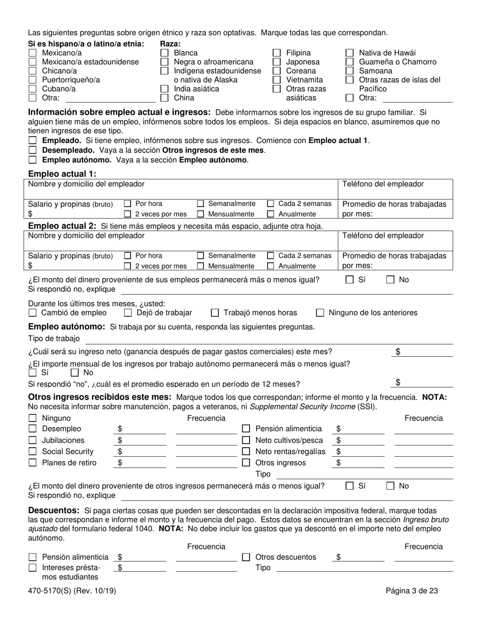 Form 470-5170(S) Solicitud De Cobertura Medica Y Asistencia Para Abonar El Costo - Iowa, Page 5