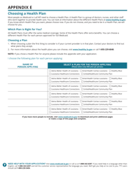 BHSF Form 1-A Application for Health Coverage - Louisiana, Page 20