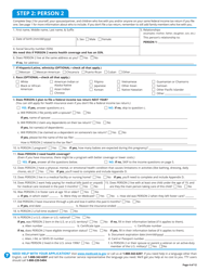 BHSF Form 1-A Application for Health Coverage - Louisiana, Page 6