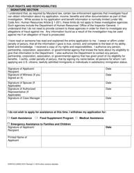 Form DHR/FIA CARES9701 Application for Assistance - Maryland, Page 17