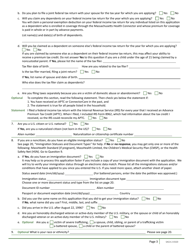 Form SACA-2-0320 Application for Health Coverage for Seniors and People Needing Long-Term-Care Services - Massachusetts, Page 5