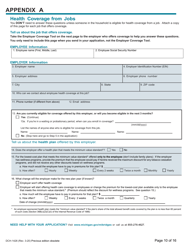 Form DCH-1426 Application for Health Coverage &amp; Help Paying Costs - Michigan, Page 10