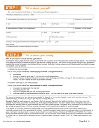 Form DCH-1426 Application for Health Coverage &amp; Help Paying Costs - Michigan, Page 2