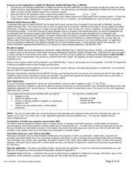 Form DCH-1426 Application for Health Coverage &amp; Help Paying Costs - Michigan, Page 8