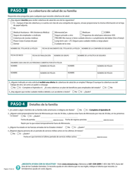 Formulario DHS-6696-SPA Solicitud De Cobertura De Salud Y Ayuda Con El Pago De Costos - Minnesota (Spanish), Page 21