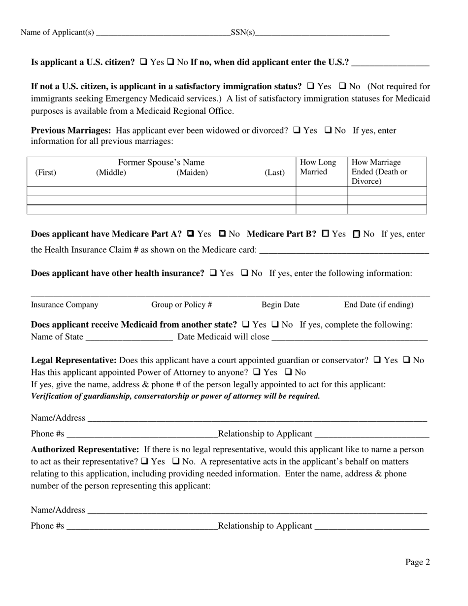 Form DOM-300 Application for Mississippi Medicaid Aged, Blind and Disabled Medicaid Programs - Mississippi, Page 3