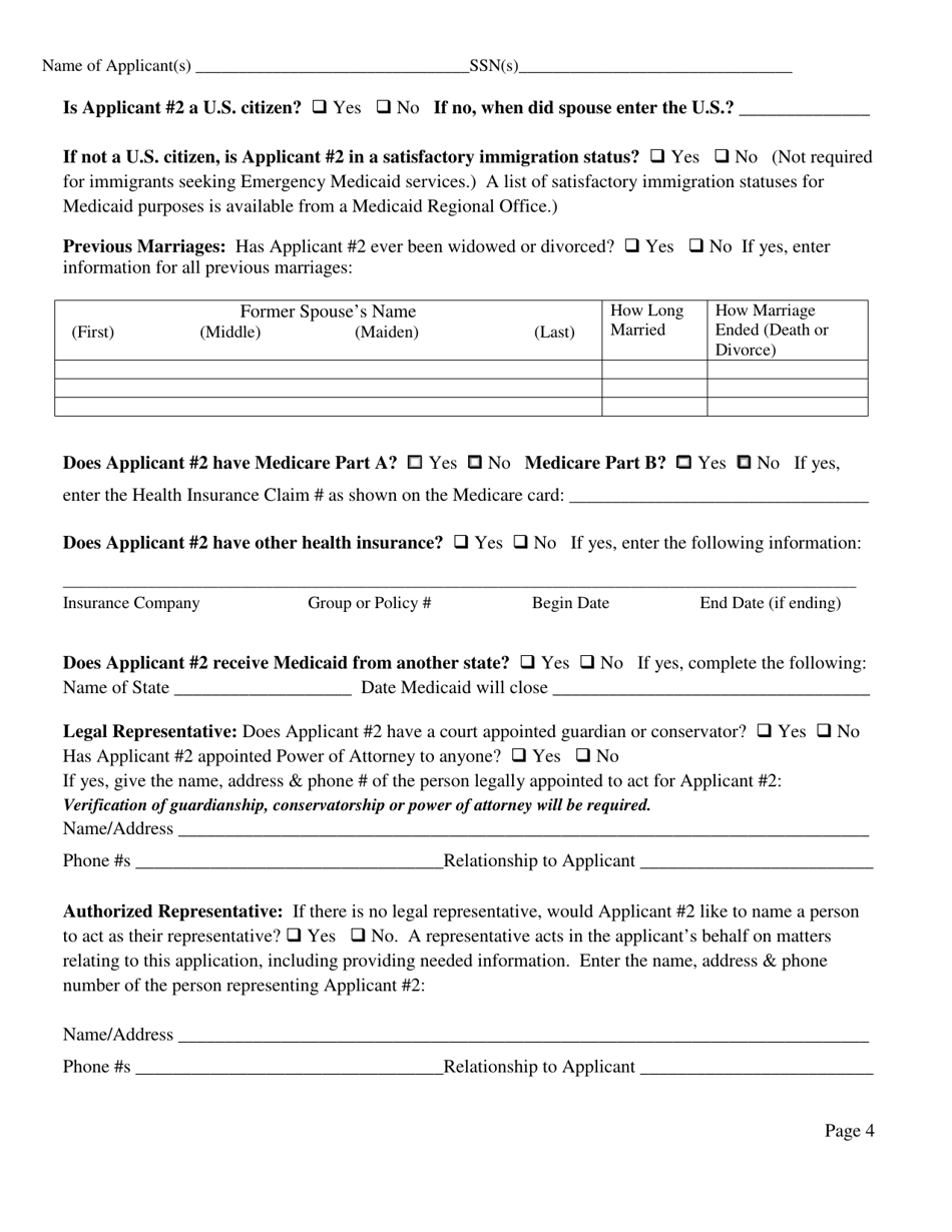 Form DOM-300 Application for Mississippi Medicaid Aged, Blind and Disabled Medicaid Programs - Mississippi, Page 5