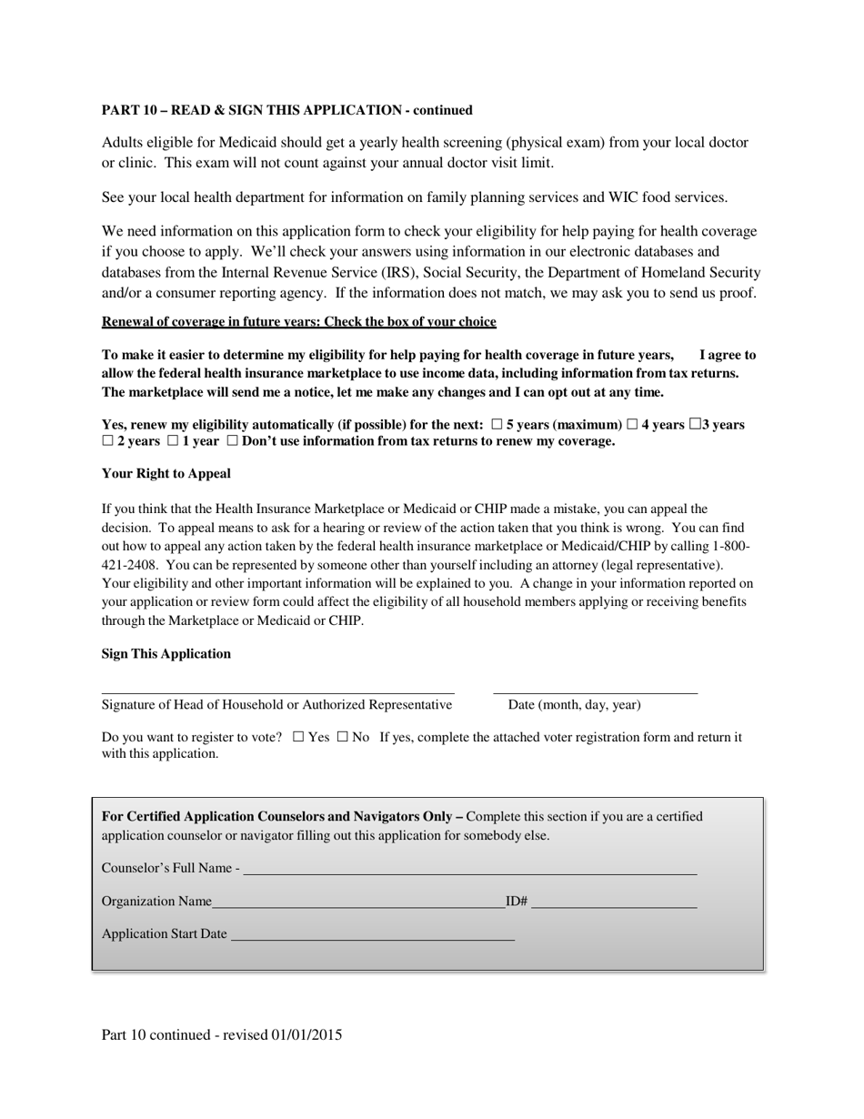 Mississippi Application for Health Benefits (Medicaid, Chip, Help Paying Costs for Health Insurance Coverage) - Mississippi, Page 26