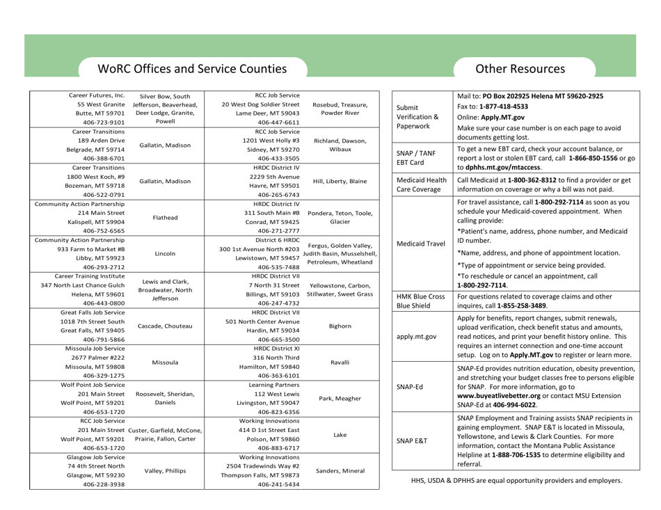 Form DPHHS-HCS-250 Application for Assistance - Montana, Page 19