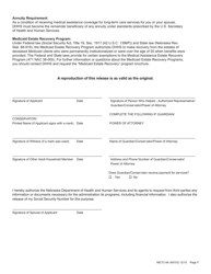 Form MILTC-64 Application for Nebraska Medicaid for Aged and Disabled - Nebraska, Page 7