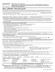 Form MILTC-53 Application for Medicaid and Insurance Affordability Programs (Financial Assistance) - Nebraska, Page 3