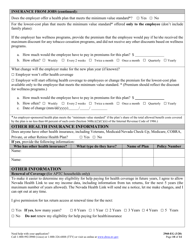 Form 2960-EG Application for Health Insurance - Nevada, Page 10