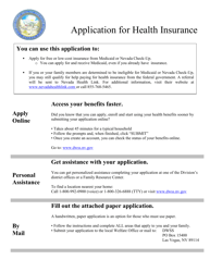 Form 2960-EG Application for Health Insurance - Nevada