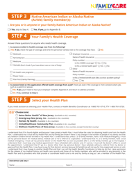 Form NJFC-APP-E Application for Health Coverage &amp; Help Paying Costs - New Jersey, Page 7