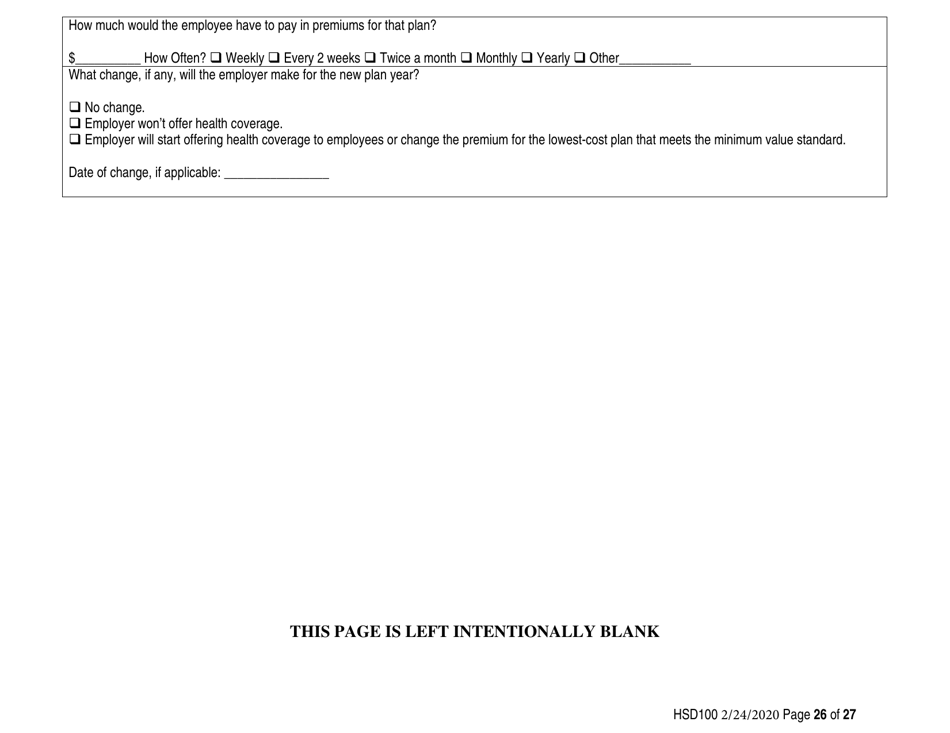 Form HSD100 Application for Assistance - New Mexico, Page 26