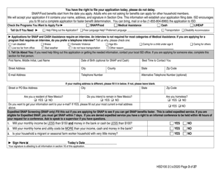 Form HSD100 Application for Assistance - New Mexico, Page 3